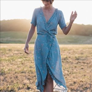Faherty Camilla Wrap Floral Dress
